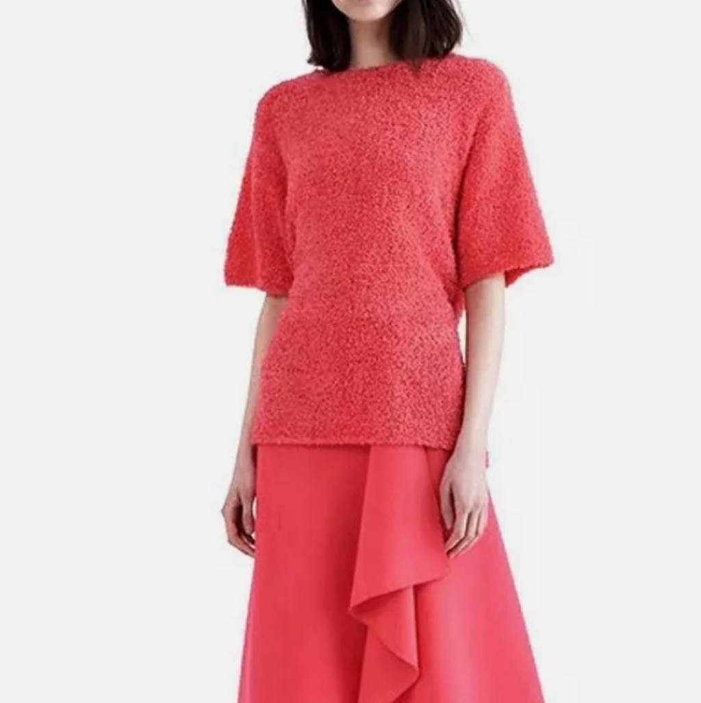 Dion Lee Paper Yarn Boxy Tee With Back Tie